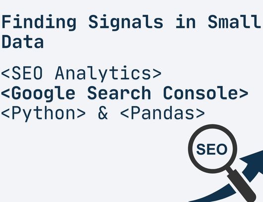 SEO Small Data Experiment project preview